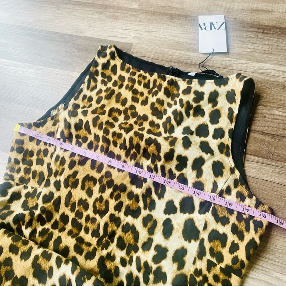 Zara Léopard Print Sheath Dress Large NWT NEW! - Picture 2 of 9